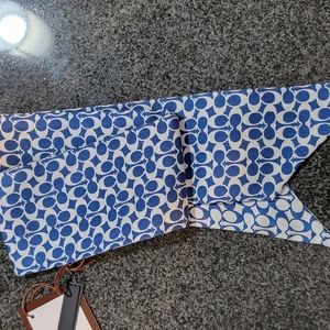 COACH classic signature ponytail scarf